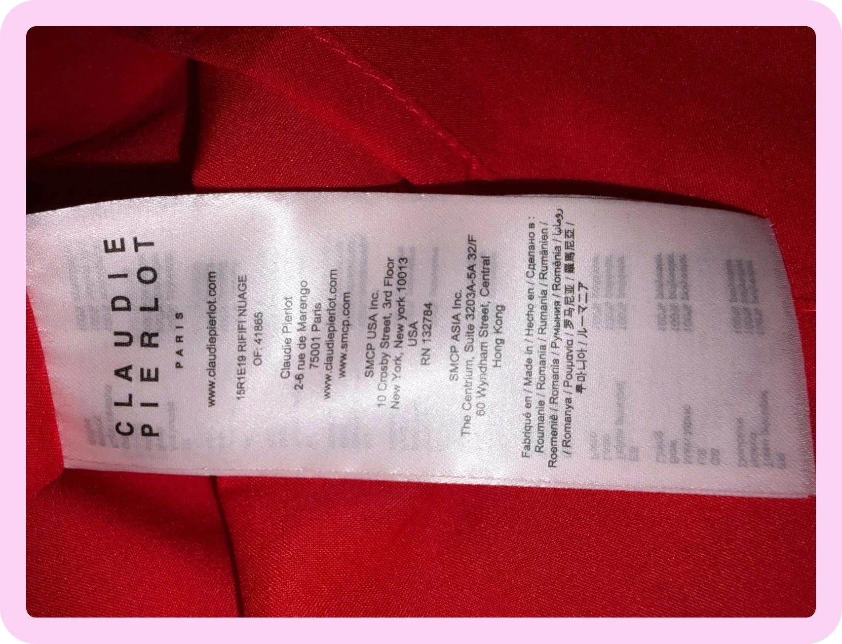 Vestido vermelho Claudie Pierlot, tamanho 36 – photo 8